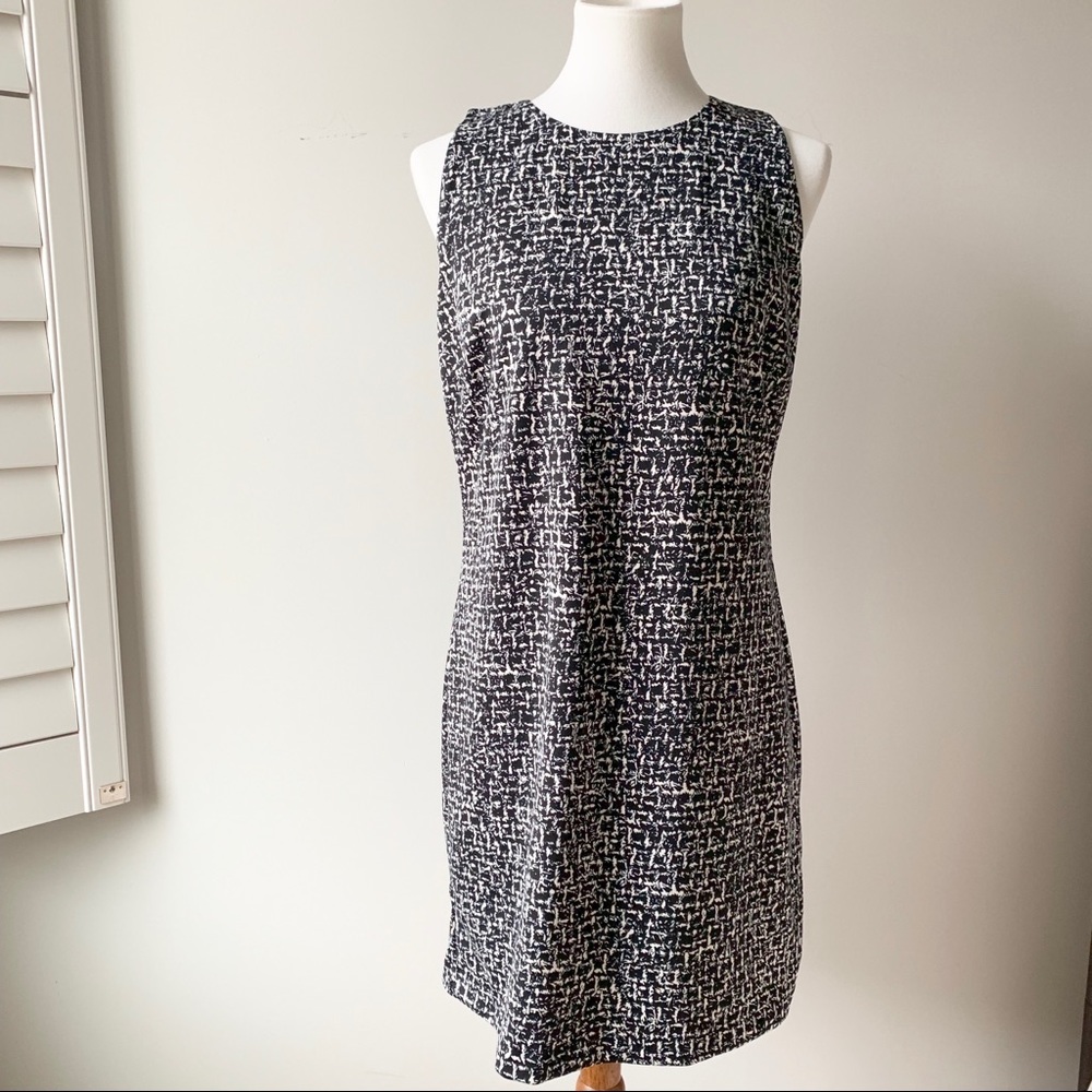 NWT Michael Kors Sleeveless Black Bone Dress Size Medium